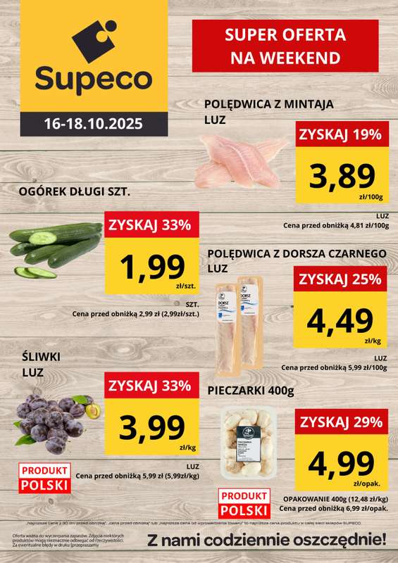 Supeco - gazetka promocyjna Super oferta na weekend od czwartku 16.10 do soboty 18.10
