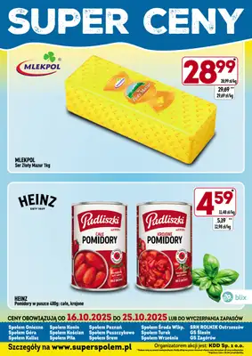 Społem - Blisko i Korzystnie - gazetka promocyjna Super ceny! od czwartku 16.10 do soboty 25.10 - strona 4