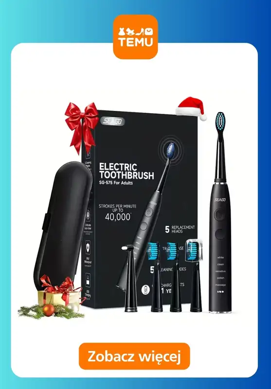 Temu - gazetka promocyjna Szczoteczki elektryczne w super cenach! od środy 15.10  - strona 7
