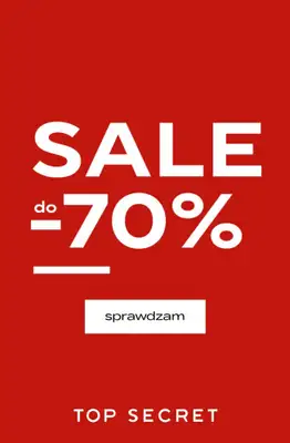 Top Secret - gazetka promocyjna SALE do -70% od środy 15.10 do niedzieli 19.10