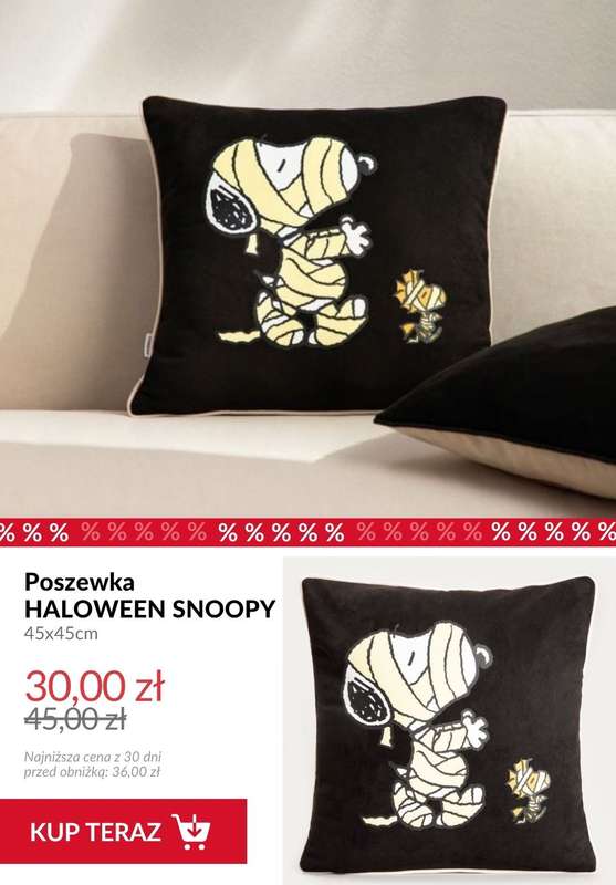 #Halloween - gazetka promocyjna Homla | Kolekcja Peanuts na halloween od czwartku 16.10  - strona 7