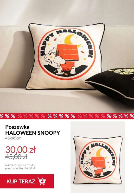 #Halloween - gazetka promocyjna Homla | Kolekcja Peanuts na halloween od czwartku 16.10  - strona 4