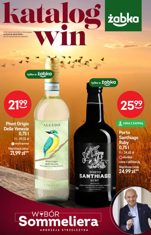 Żabka - gazetka promocyjna Katalog win od środy 15.10 do wtorku 28.10