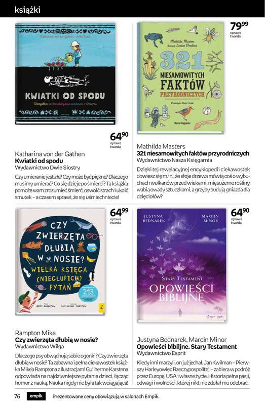 Empik - gazetka promocyjna Tom kultury: książki od środy 15.10 do wtorku 28.10 - strona 76
