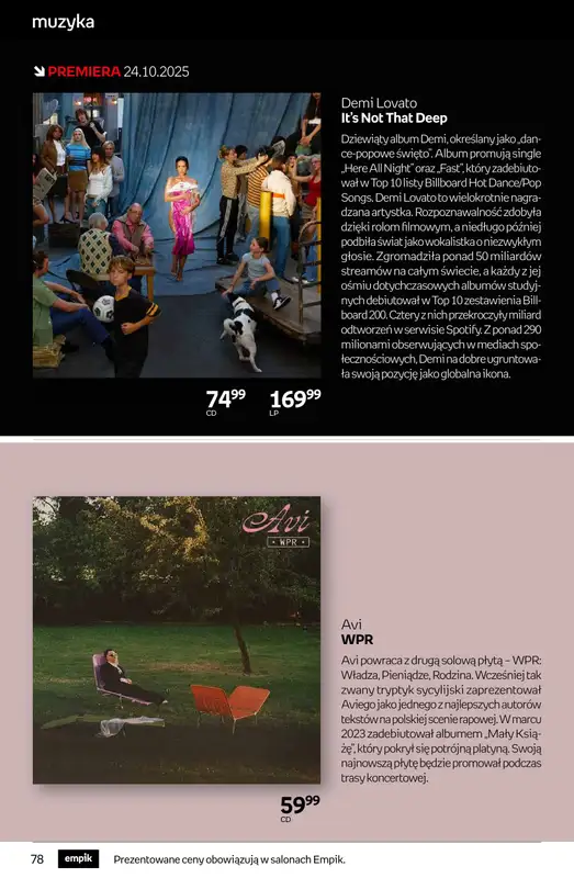Empik - gazetka promocyjna Tom kultury: muzyka   - strona 3