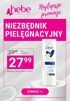 Hebe - gazetka promocyjna Niezbędnik pielęgnacyjny ciała – PROMOCJE od środy 15.10 do wtorku 21.10