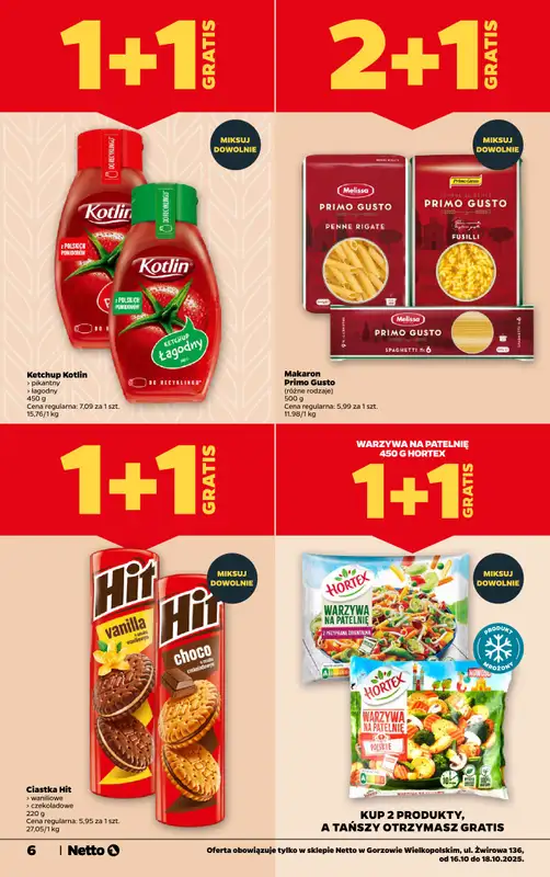 Netto - gazetka promocyjna Gorzów Wielkopolski - Wielkie otwarcie już w czwartek 16.10 od czwartku 16.10 do soboty 18.10 - strona 6