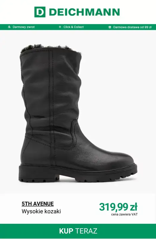 Deichmann - gazetka promocyjna Kozaki damskie od środy 15.10  - strona 4