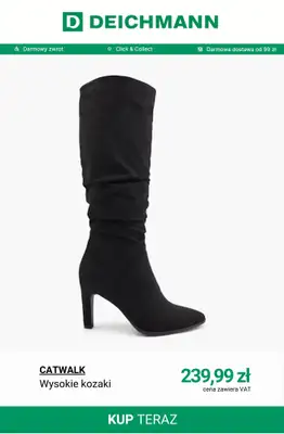 Deichmann - gazetka promocyjna Kozaki damskie od środy 15.10  - strona 9