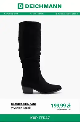 Deichmann - gazetka promocyjna Kozaki damskie od środy 15.10  - strona 5