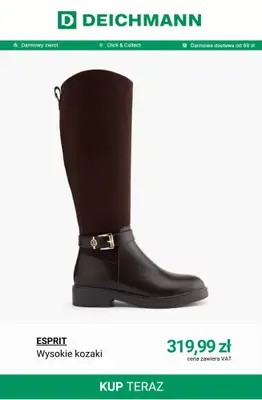 Deichmann - gazetka promocyjna Kozaki damskie od środy 15.10  - strona 6