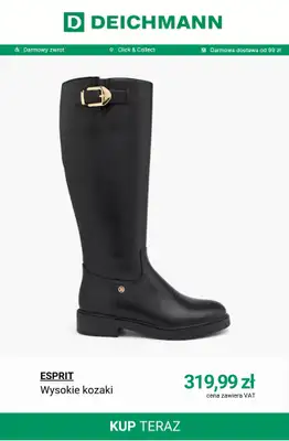 Deichmann - gazetka promocyjna Kozaki damskie od środy 15.10  - strona 8