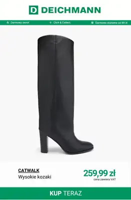 Deichmann - gazetka promocyjna Kozaki damskie od środy 15.10  - strona 12