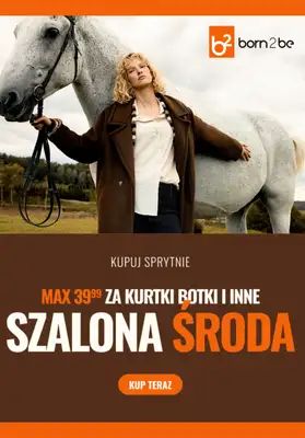 Born2be - gazetka promocyjna Max 39,99 zł za wybrane kurtki, buty i inne od środy 15.10 do czwartku 16.10