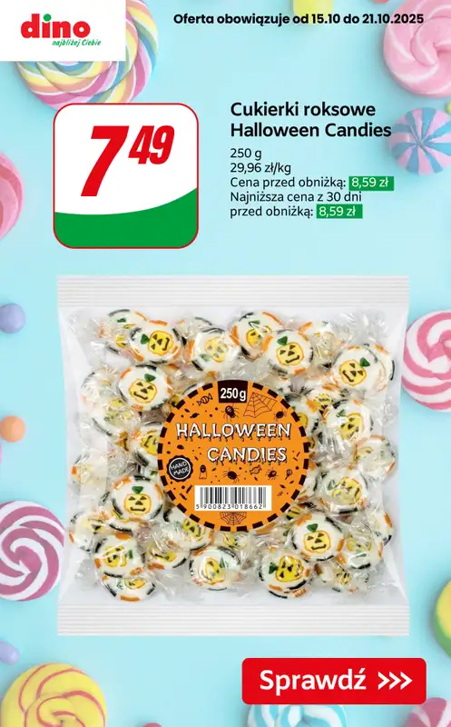 Dino - gazetka promocyjna SUPER OFERTY na słodkości! od czwartku 16.10 do wtorku 21.10 - strona 9