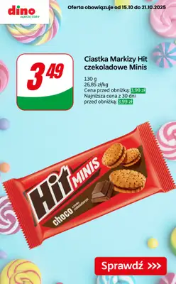 Dino - gazetka promocyjna SUPER OFERTY na słodkości! od czwartku 16.10 do wtorku 21.10 - strona 3