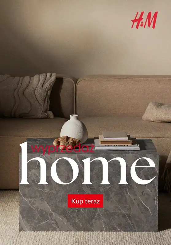 H&M - gazetka promocyjna HOME: wyprzedaż  
