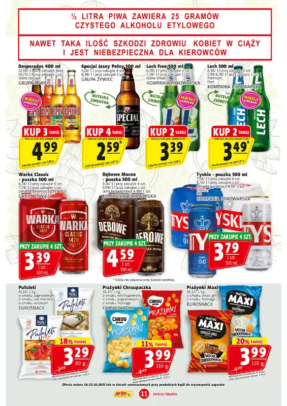 Prim Market - gazetka promocyjna Gazetka od czwartku 16.10 do środy 22.10 - strona 11