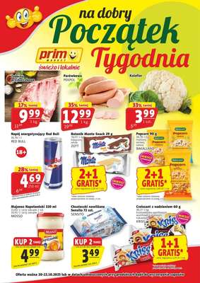 Prim Market - gazetka promocyjna Na dobry początek tygodnia od poniedziałku 20.10 do środy 22.10