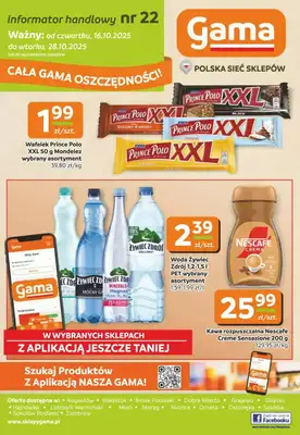 Gama - gazetka promocyjna Gazetka od czwartku 16.10 do wtorku 28.10