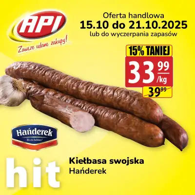 API Market - gazetka promocyjna Plakaty promocyjne od środy 15.10 do wtorku 21.10