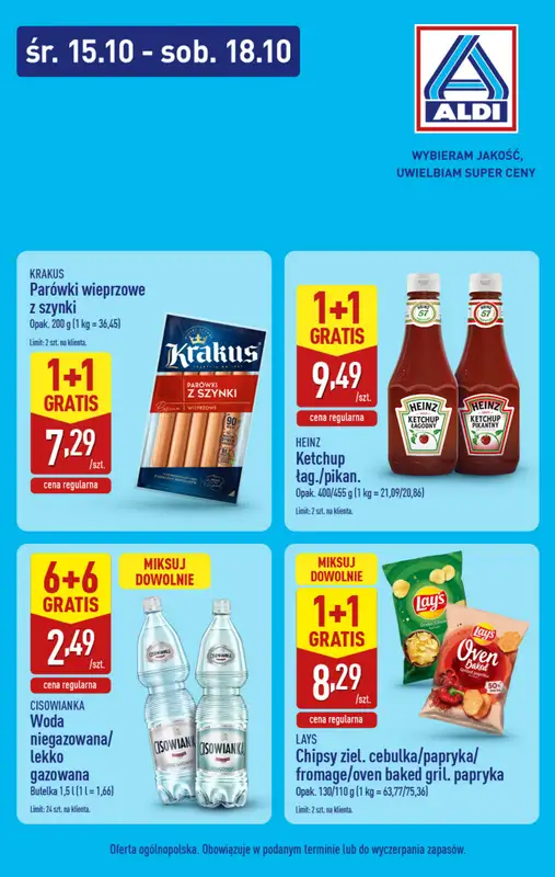 Aldi - gazetka promocyjna Najlepsze promocje w Aldi!  