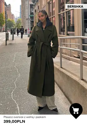 Bershka - gazetka promocyjna Płaszcze damskie od środy 15.10  - strona 9