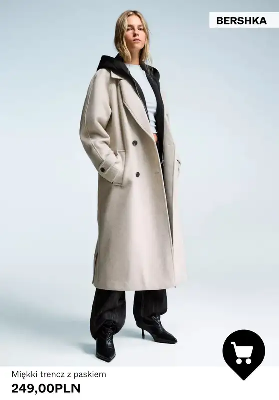 Bershka - gazetka promocyjna Płaszcze damskie od środy 15.10  - strona 8