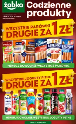 Żabka - gazetka promocyjna Gazetka Spożywcza od środy 08.10 do wtorku 21.10