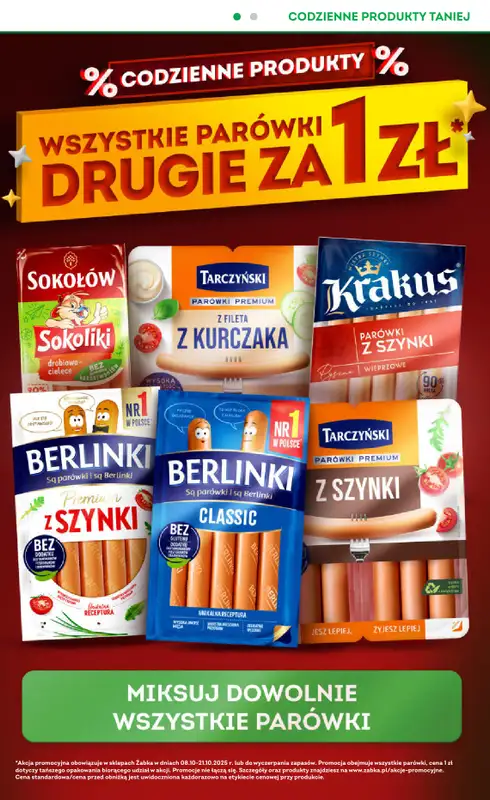 Żabka - gazetka promocyjna Gazetka Spożywcza od środy 08.10 do wtorku 21.10 - strona 6