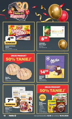 Netto - gazetka promocyjna Gazetka Spożywcza od poniedziałku 13.10 do soboty 18.10 - strona 12