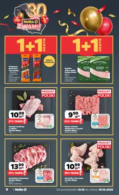 Netto - gazetka promocyjna Gazetka Spożywcza od poniedziałku 13.10 do soboty 18.10 - strona 8