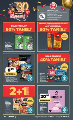 Netto - gazetka promocyjna Gazetka Spożywcza od poniedziałku 13.10 do soboty 18.10 - strona 16