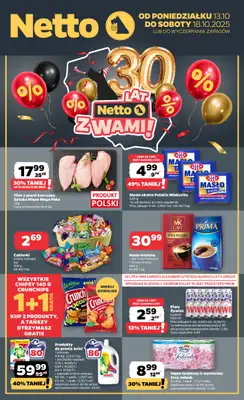 Netto - gazetka promocyjna Gazetka Spożywcza od poniedziałku 13.10 do soboty 18.10