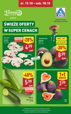 Aldi - gazetka promocyjna Świeże oferty w super cenach! od środy 15.10 do soboty 18.10