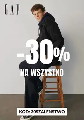 BEST SALE - gazetka promocyjna GAP | -30% na wszystko od czwartku 16.10 do środy 22.10