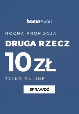 home&you - gazetka promocyjna Druga rzecz 10 zł TYLKO ONLINE od środy 15.10 do czwartku 16.10