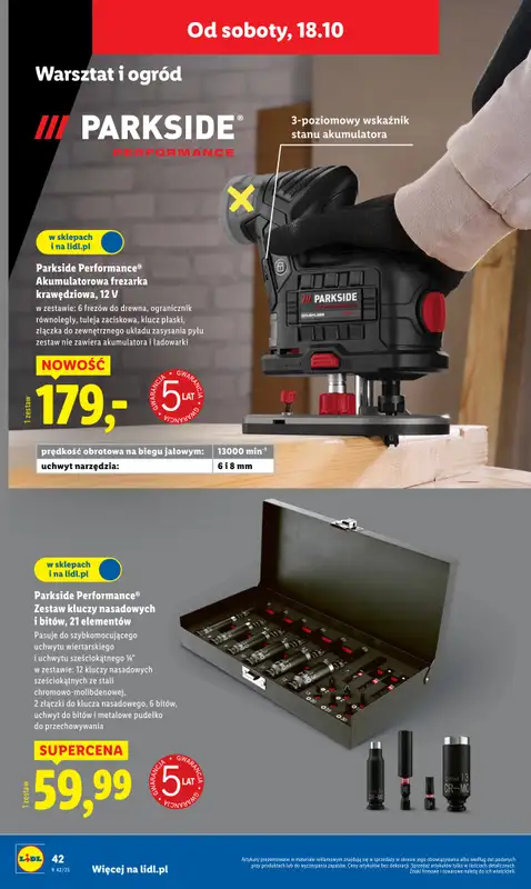 Lidl - gazetka promocyjna Katalog od 13.10 od poniedziałku 13.10 do soboty 18.10 - strona 54