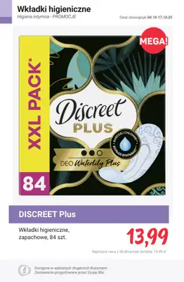 Rossmann - gazetka promocyjna Higiena intymna - PROMOCJE od środy 15.10 do piątku 17.10 - strona 10