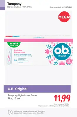 Rossmann - gazetka promocyjna Higiena intymna - PROMOCJE od środy 15.10 do piątku 17.10 - strona 5