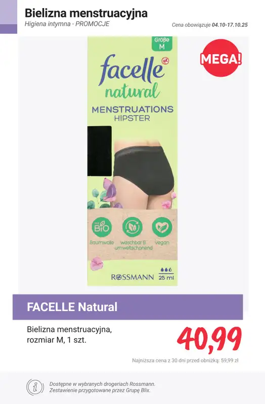 Rossmann - gazetka promocyjna Higiena intymna - PROMOCJE od środy 15.10 do piątku 17.10 - strona 12