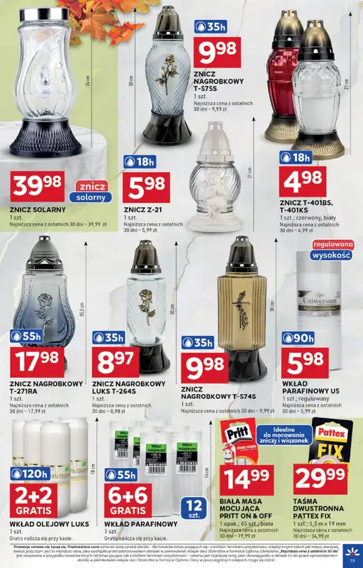 Stokrotka - gazetka promocyjna Gazetka Optima od czwartku 16.10 do środy 22.10 - strona 15