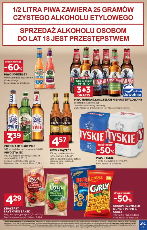 Stokrotka - gazetka promocyjna Gazetka Optima od czwartku 16.10 do środy 22.10 - strona 13
