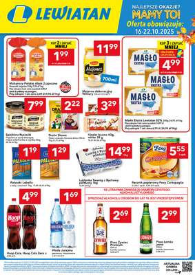 LEWIATAN - gazetka promocyjna MAMY TO w Lewiatanie – woj. lubelskie od środy 15.10 do środy 22.10