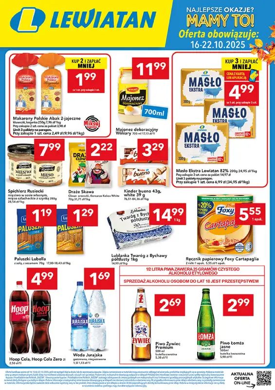 LEWIATAN - gazetka promocyjna MAMY TO w Lewiatanie – woj. lubelskie od środy 15.10 do środy 22.10
