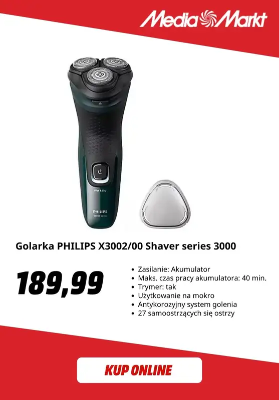 Media Markt - gazetka promocyjna Męskie golarki elektryczne w super cenach   - strona 3