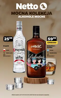 Netto - gazetka promocyjna Mocna Kolekcja - Alkohole Mocne od środy 15.10 do soboty 25.10