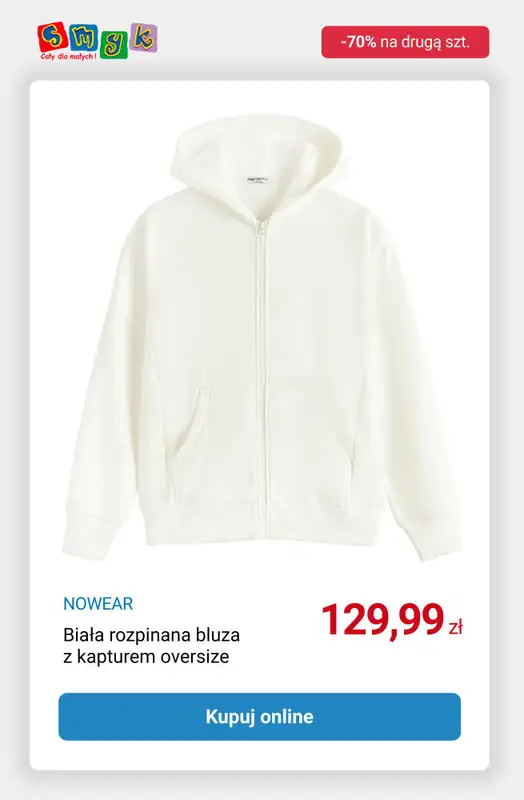 Smyk - gazetka promocyjna -70% na drugi produkt NOWEAR od środy 15.10 do poniedziałku 27.10 - strona 9