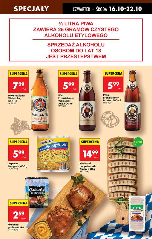 Biedronka - gazetka promocyjna Od czwartku, Z ladą tradycyjną od czwartku 16.10 do środy 22.10 - strona 63