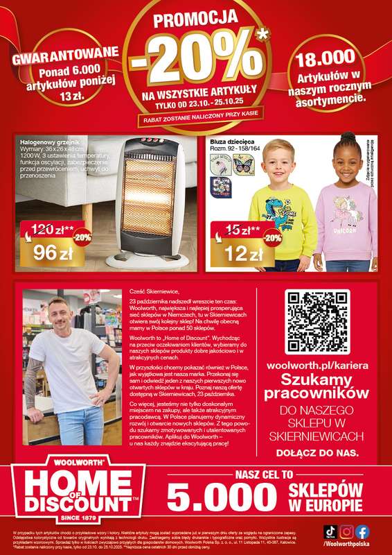 Woolworth - gazetka promocyjna WIELKIE OTWARCIE! SKIERNIEWICE, ul. Czesława Liska 1 od czwartku 23.10 do soboty 25.10 - strona 12